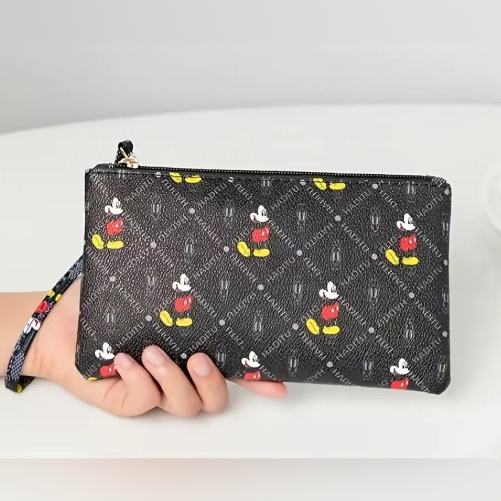 Disney Mickey Mouse Black Wristlet